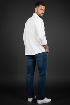 Double Pocket Classic White Shirt.