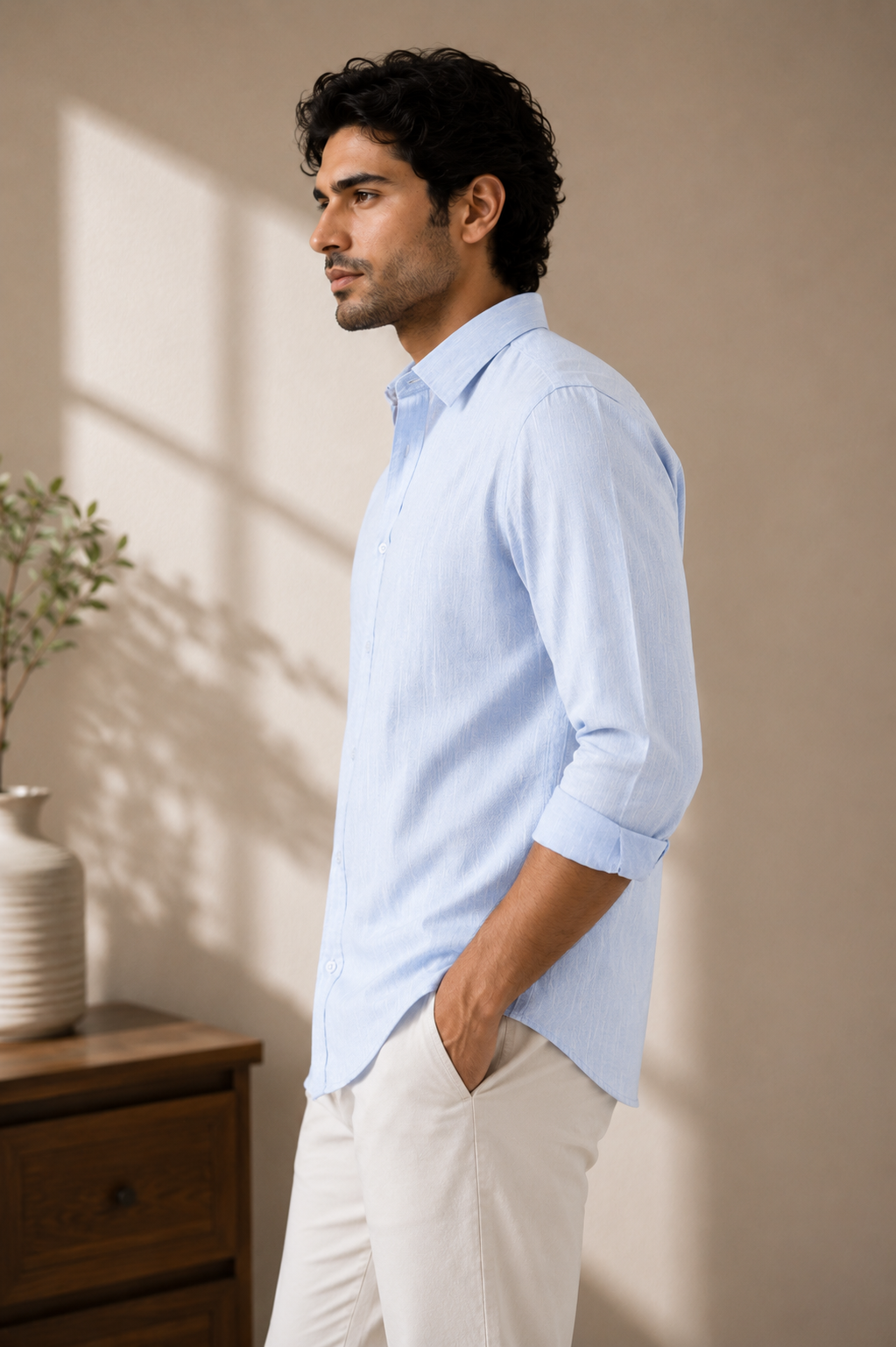 Cotton linen shirt