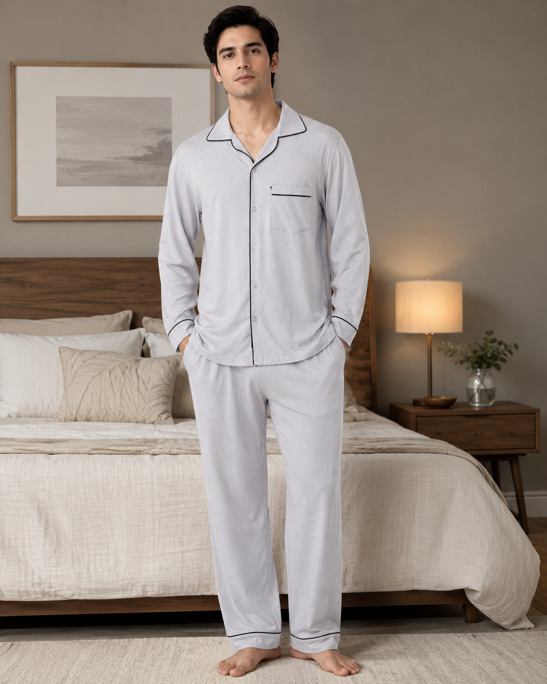 Night suit linen- lightweight, cool & comfortable