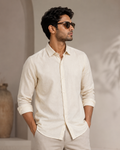 Cotton linen shirt