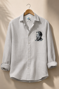 Premium linen shirt- Sonam wangchuk embroidery