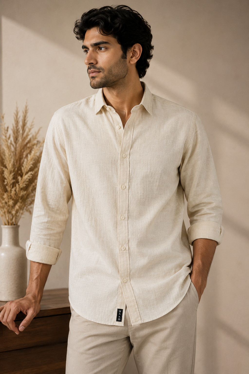 Cotton linen shirt