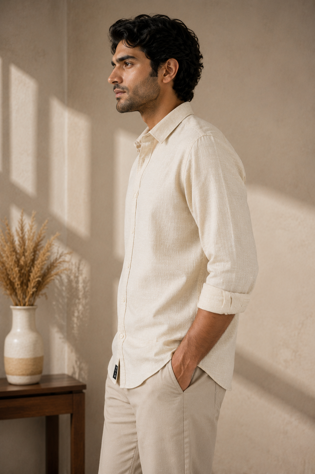 Cotton linen shirt