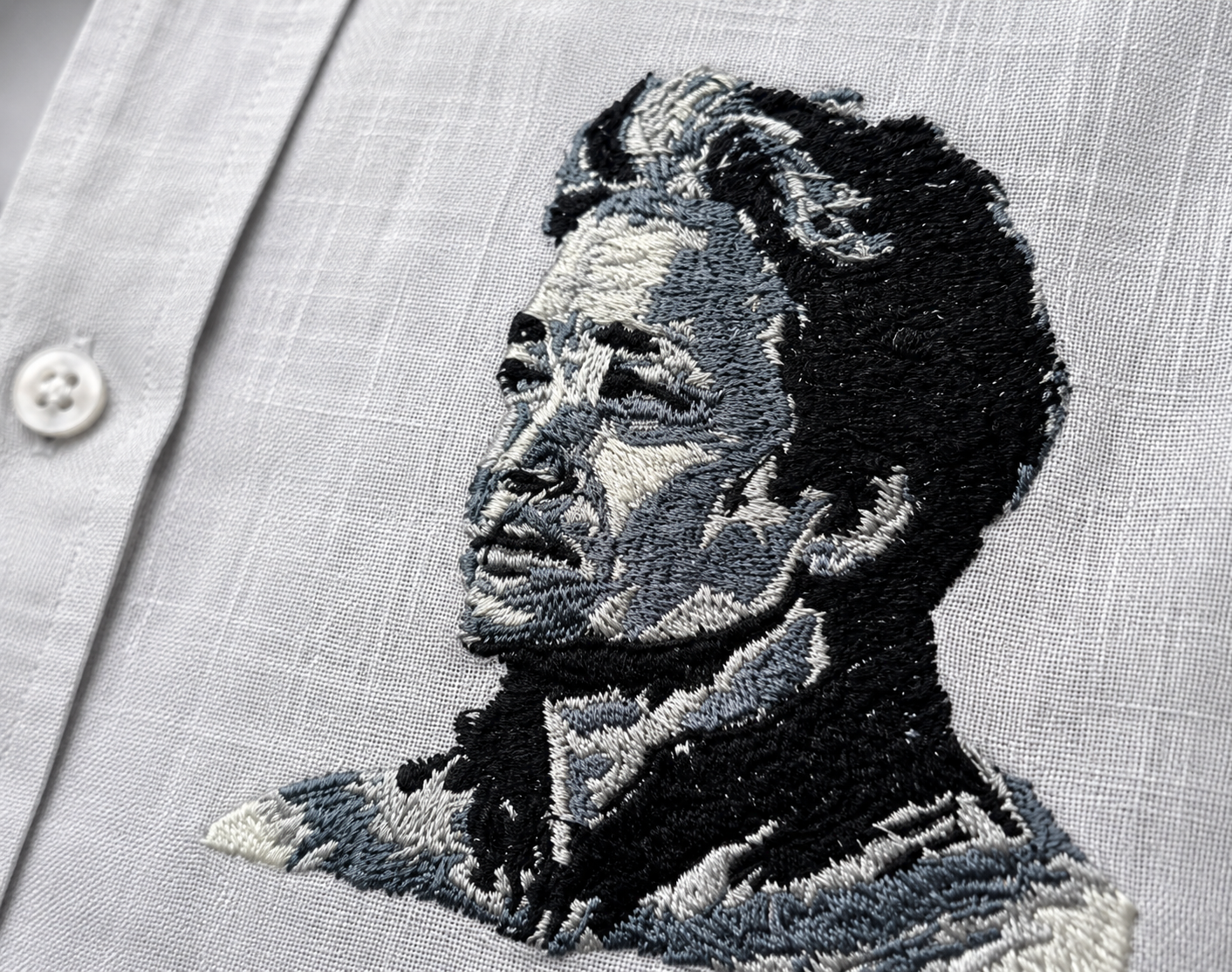 Premium linen shirt- Sonam wangchuk embroidery