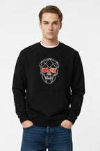 Skull Embroidery sweat shirt