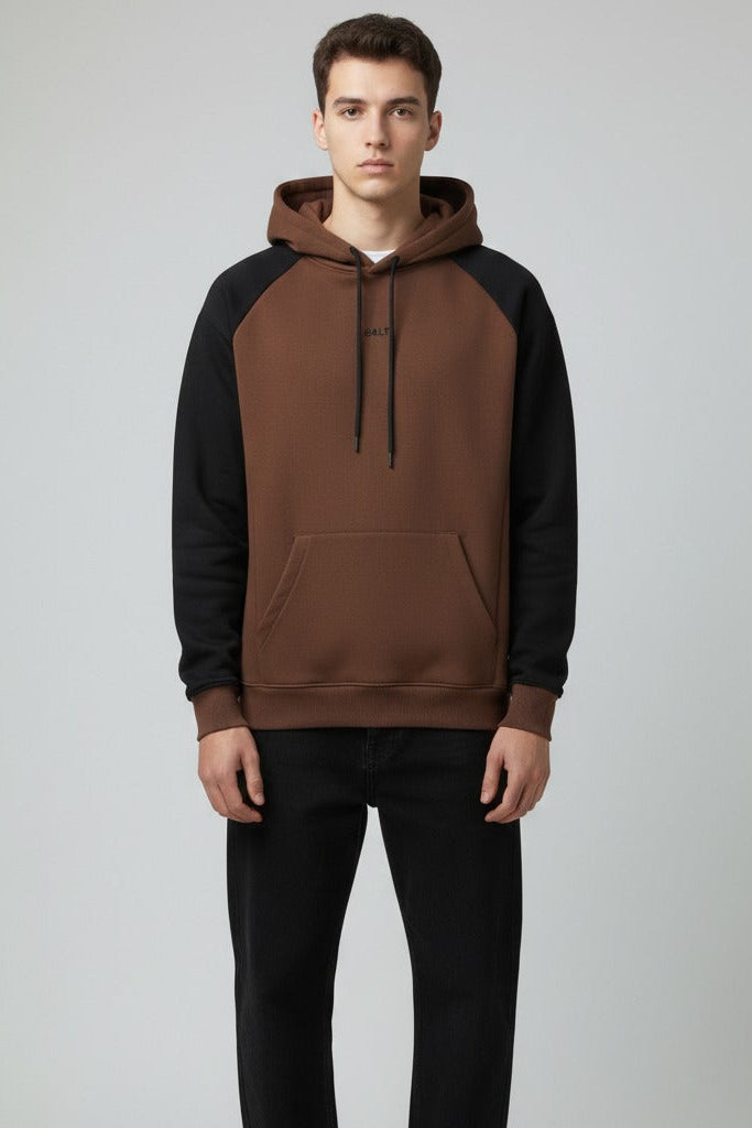 Dual Tone Core Hoodie - Brown & Black Edition
