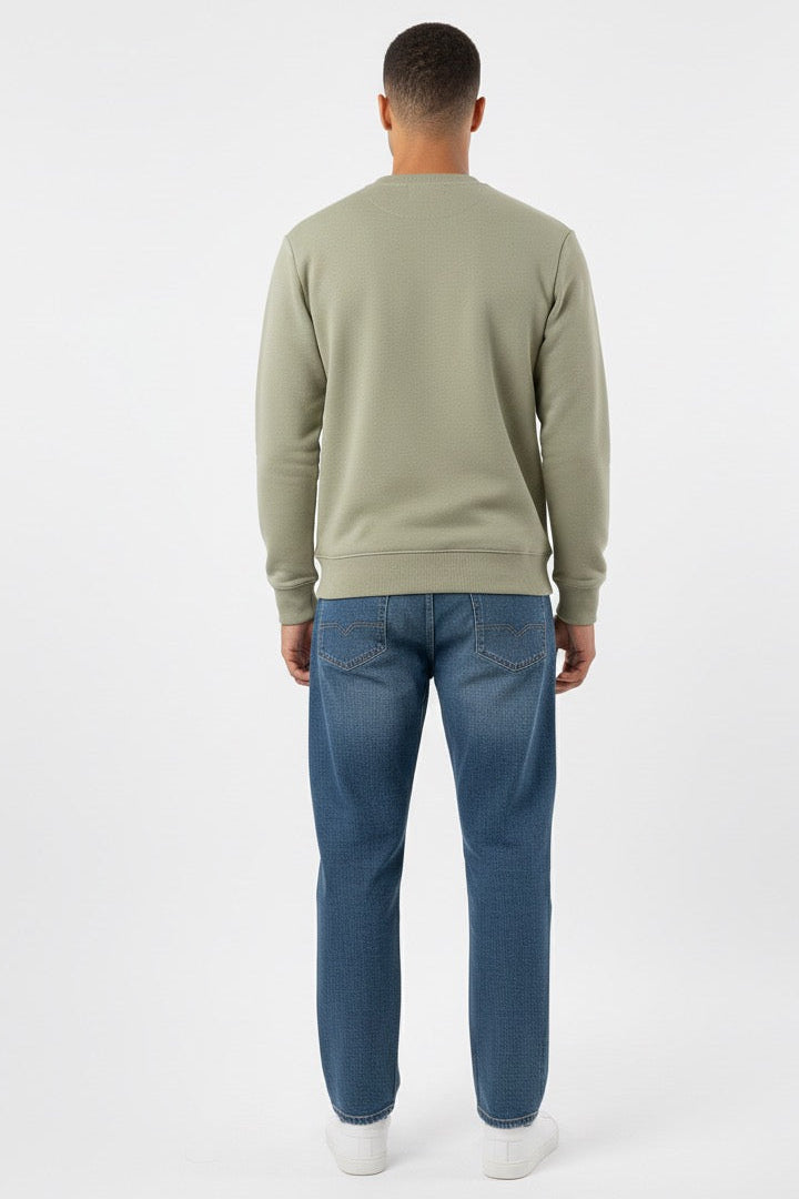 Sweatshirt with Sailt Boat logo embroidery design