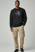 Wolf Embroidery Sweat shirt