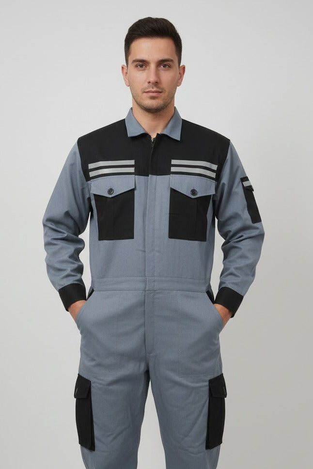 Dual tone Cover all / Boiler suit for sailors/ Industrial use