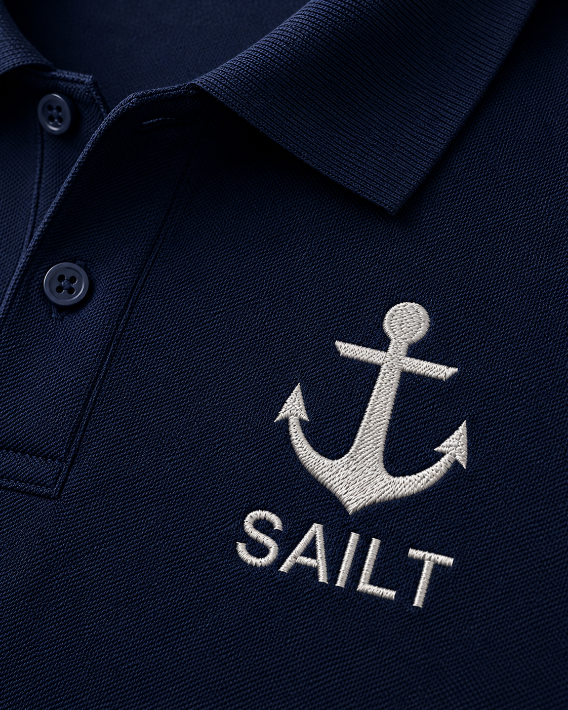 Sailt Anchor polo T shirt