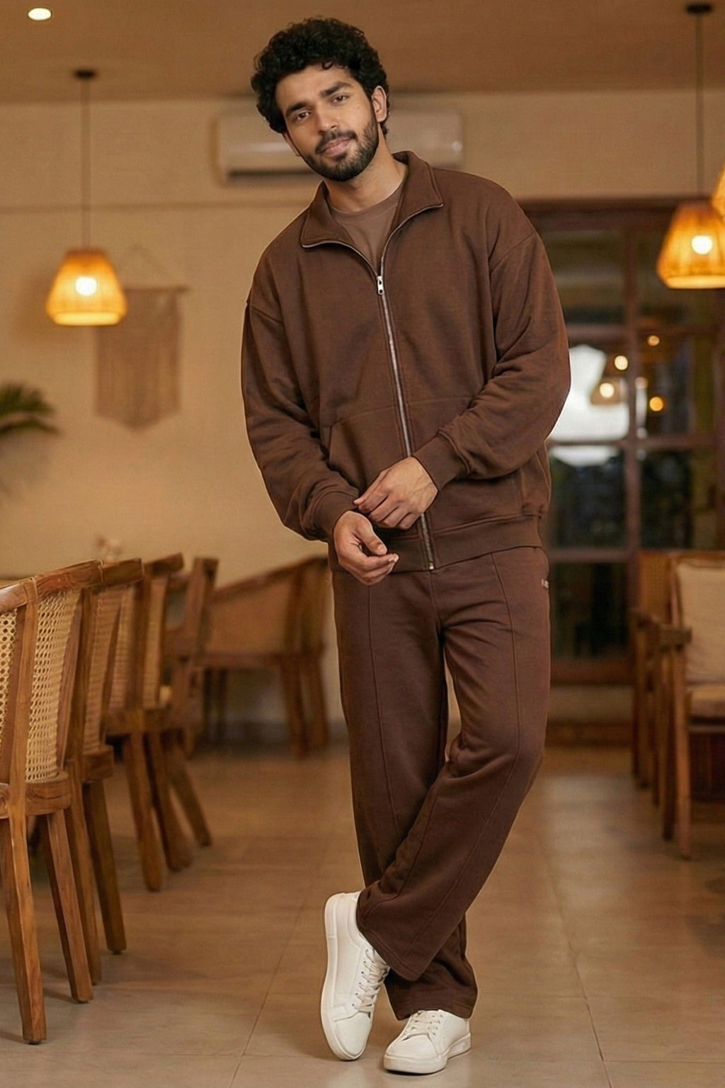 UrbanCore Winter Co-ord Set – Cocoa Brown